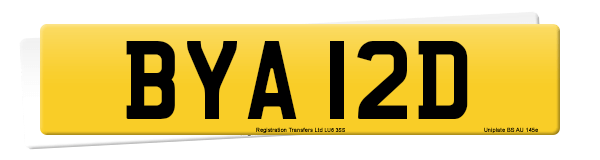 Registration number BYA 12D